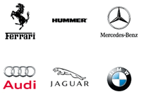 フェラーリ・ハマー・メルセデスベンツ・アウディ・ジャガー・BMW